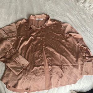 Abercrombie and Fitch Silk Button Down Shirt